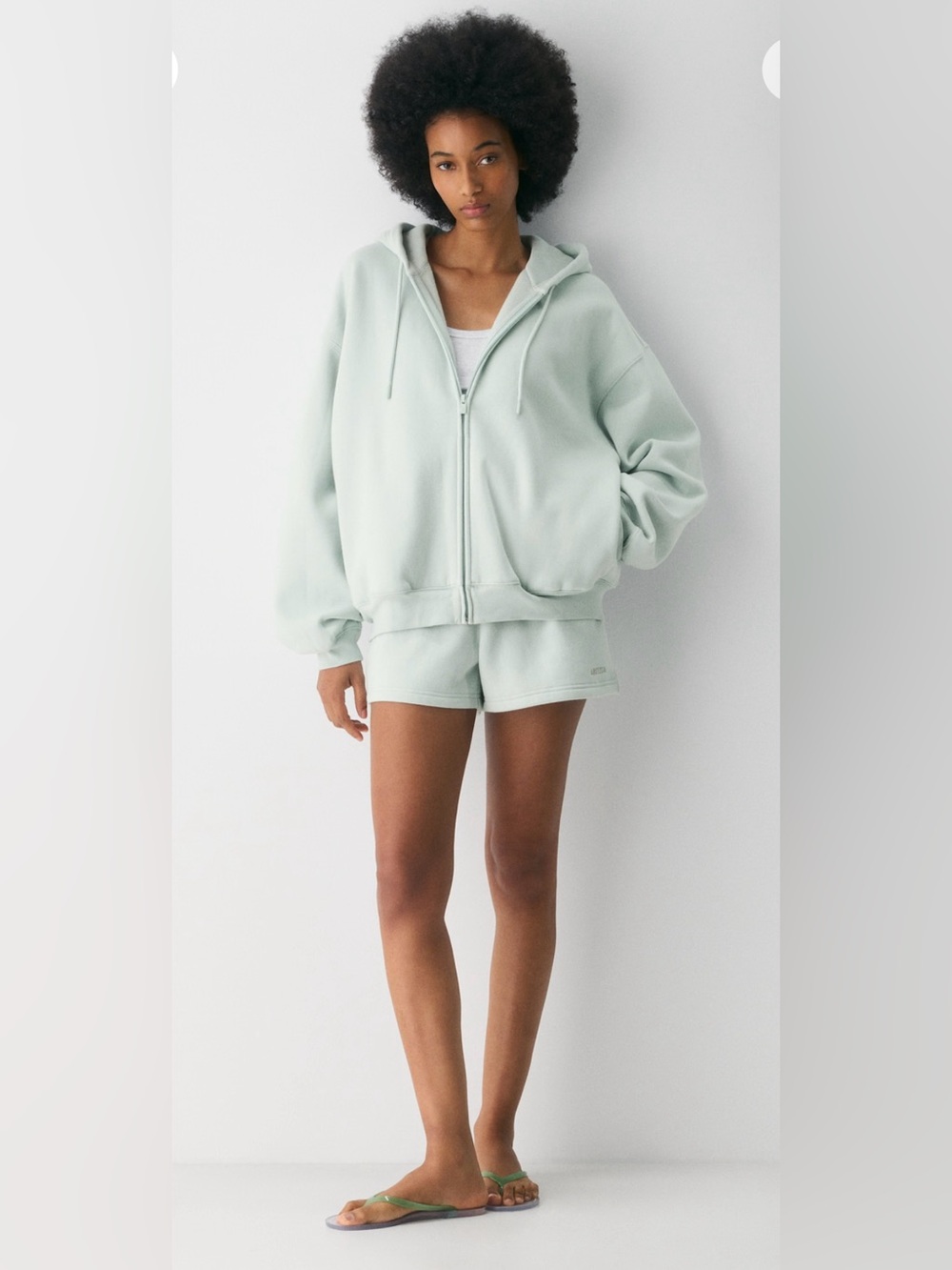 Aritzia Cozy Sweatfleece Mega Zip Hoodie